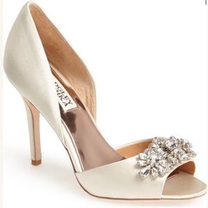 Badgley Mishka Giana D’Orsay Bridal Heels